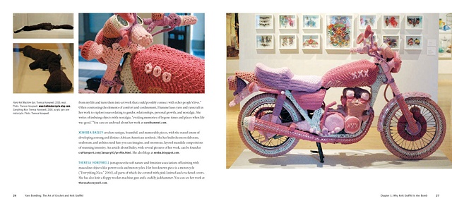 Yarn Bombing: The Art of Crochet and Knit Graffiti by Leanne Prain and Mandy Moore 

My work is on pages 25-27