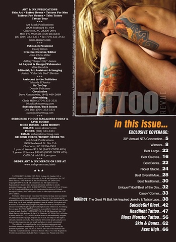 Tattoo Revue Magazine Article