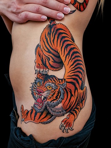 Tiger Tattoo by Adam Sky, Redwood City, California