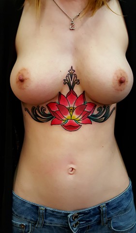 Lotus Blossom Tattoo by Custom tattoos by Adam Sky, San Francisco, California