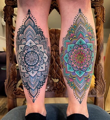Mandala Tattoos by Adam Sky, Morningstar Tattoo, Belmont, Bay Area, California