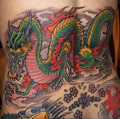dragon tattoo by Adam Sky, San Francisco, California
