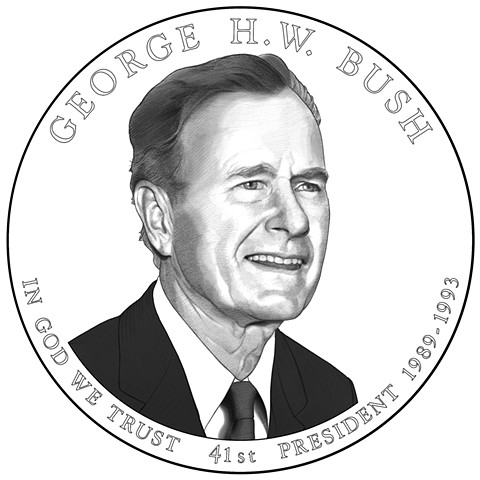 George H. W. Bush Presidential $1 Coin