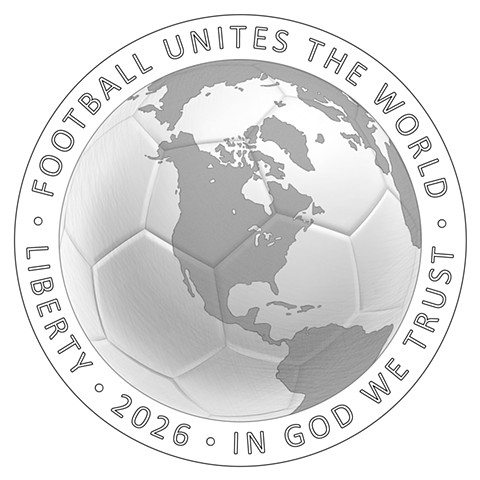 FIFA World Cup Commemorative Coin Program Five-Dollar Gold Coin (obverse)