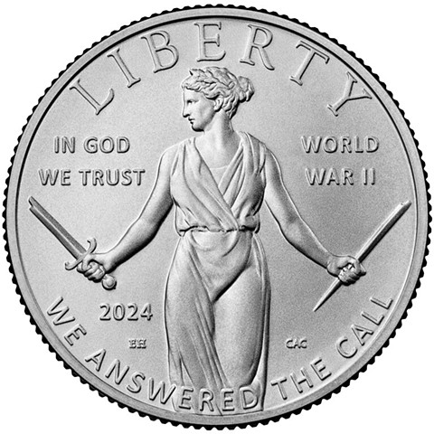 Greatest Generation Commemorative Coin Program Half Dollar (obverse)