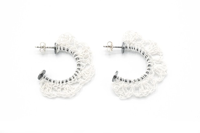 Crochet Hoop Earrings
