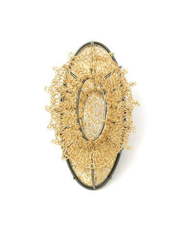 Golden Reflection Brooch 1