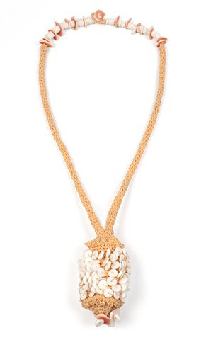 Peachy Shell Necklace