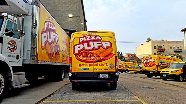 At the Pizza Puff Plant