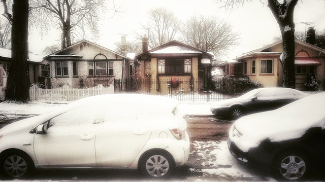 Snow-covered Cars on Maplewood