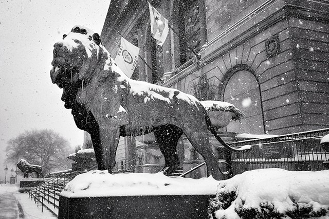Snow at the Art Institute of Chicago