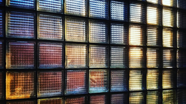 Warehouse window, late afternoon