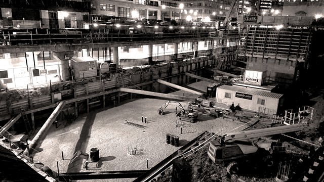 Riverfront Construction Near Wacker & Monroe