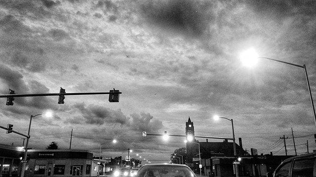 Early morning on Washington Avenue, Bay City, MI