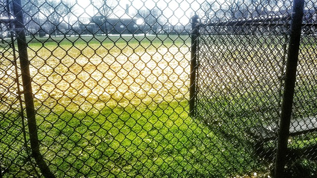 Deserted Baseball Diamond