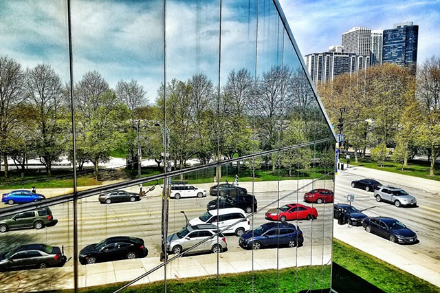 Traffic reflections, Art Institute