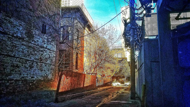 In the Alley Near the Palette & Chisel Academy