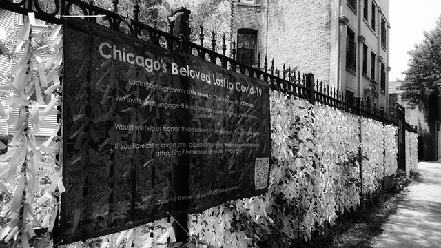 Chicago Covid-19 Remembrance Fence