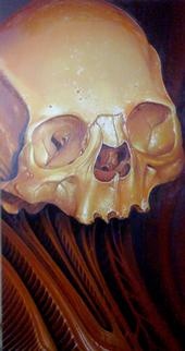 yellow bio skull