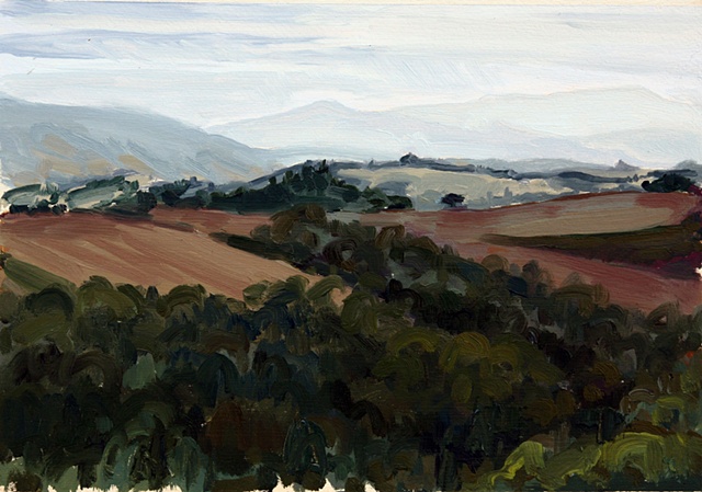 Tuscan Landscape, October ( afternoon clearing)
