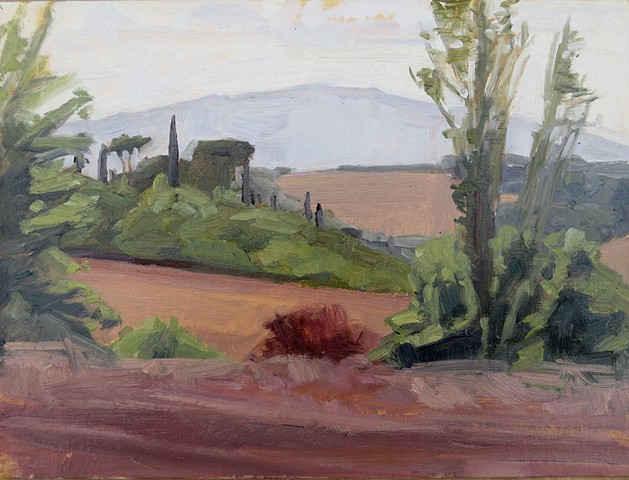 Montalcino Enveloped, View from Ripolina am, Italy