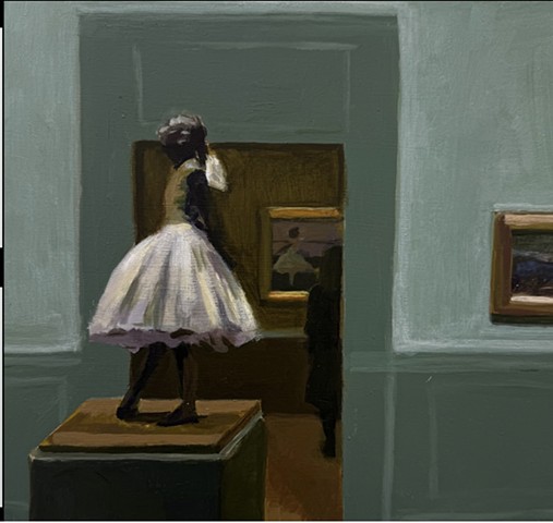 Self Portrait with La Petite Danseuse de Quatorze Ans