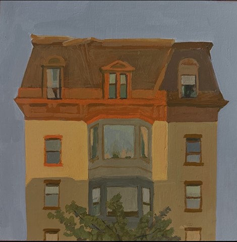 Self Portrait in a Window in Troy, NY