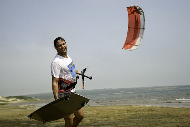 Kite surfing