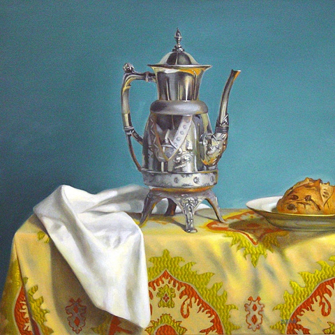 Coffee Pot and Bread
