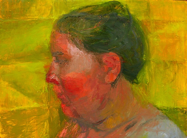 Self Portrait With Yellow Paper 1