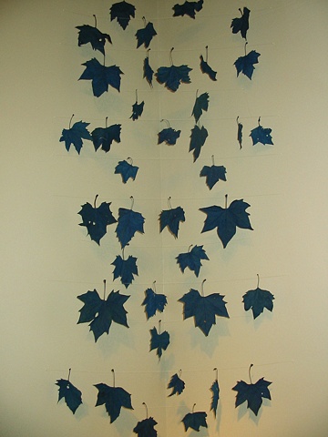 Blue leaves, detail