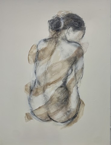 Available 40x30 canvas charcoal and acrylic 