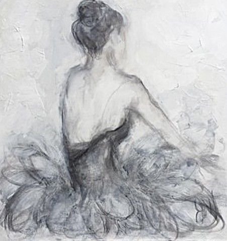 Charcoal 36x36 on canvas