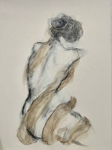 Available Charcoal and acrylic on canvas 40x30