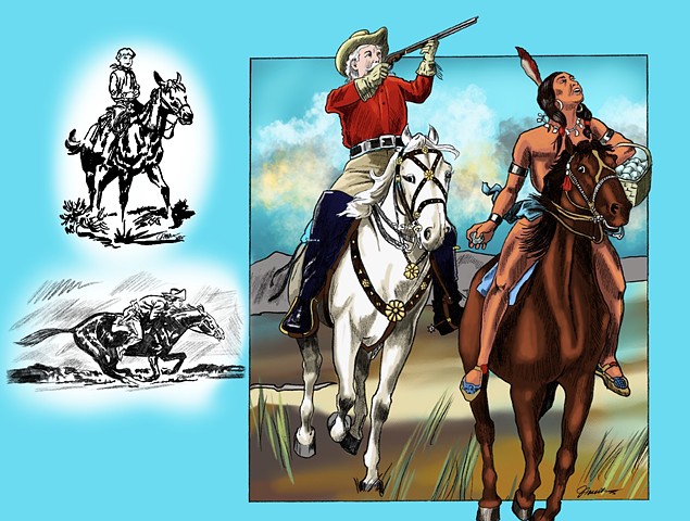 Wall one of Buffalo exhibit