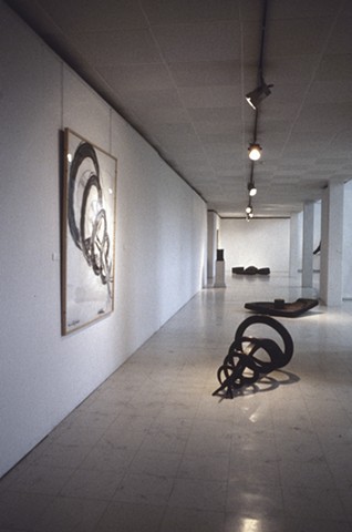 installation view: Akhter 4 and study for Akther 4