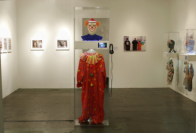 Everybody is Somebody's Terrorist Installation at Lyonswier gallery--clown display