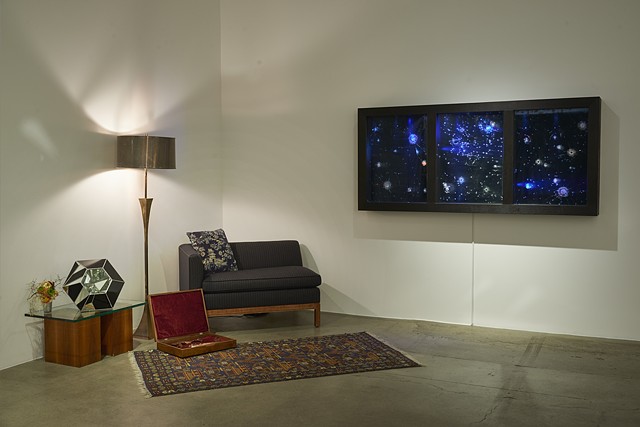 Lounge Area of Gallery with Starry Night, Portal and Jawbones