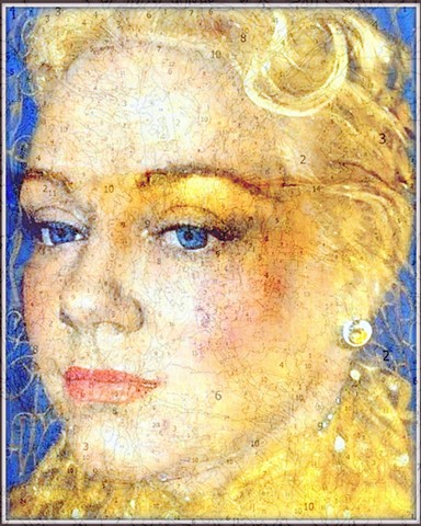Self Portrait with Gold Leaf
