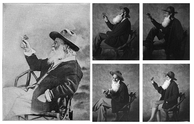 Souvenir polaroids in the image of Whitman
