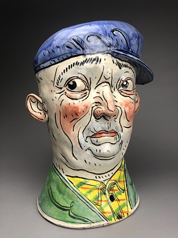 Chap with a Cap (oversized Toby Jug)