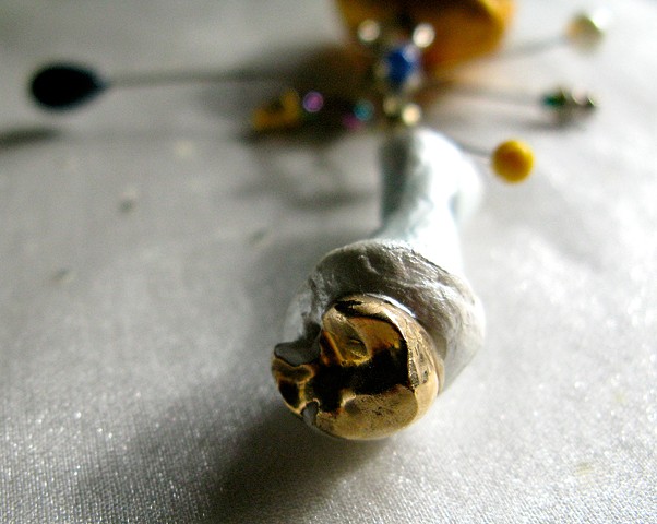 Specimen #1 with human gold tooth Detail 2