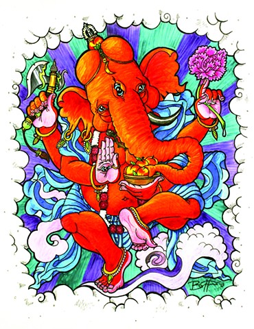 Ganesh drawing for Comic Expo 