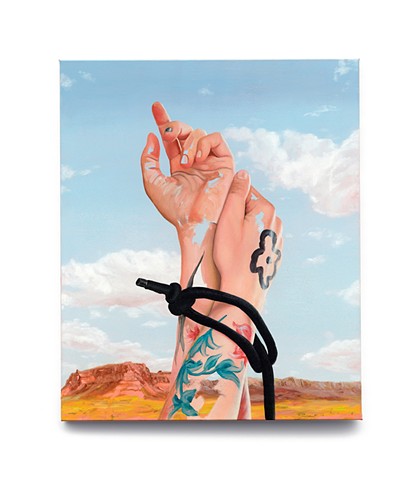 Loosen the lasso, 2026 Oil on canvas 61 x 51cm