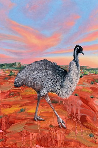 Toto the emu from Broken Hill