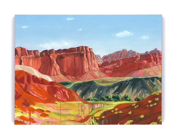 The desert does not ask who you were, 2026 Oil on canvas 102 x 76cm