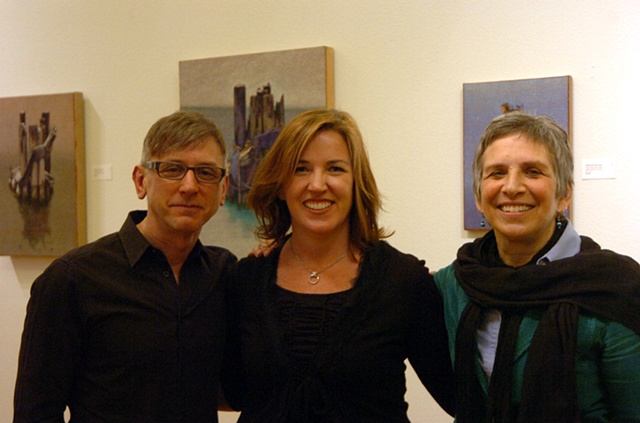Richard Deutsch, Laura Moore, Susan Kraut
at the "Light, Reflection, Subject" opening on March 13th.

Photograph by Allen Rich.