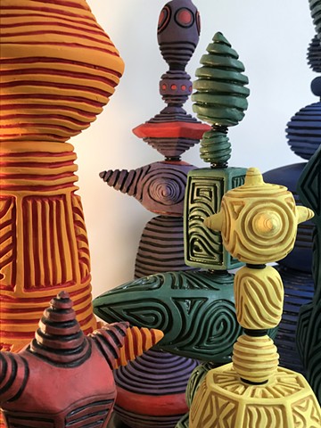 Gayla Lemke     ceramic and mixed media sculpture, intaglio, drawings