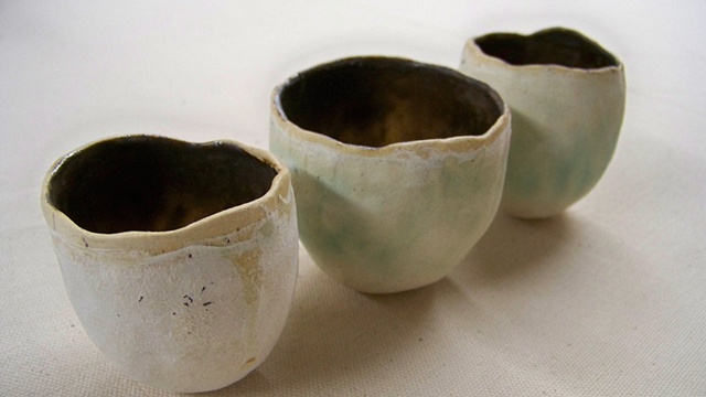 3 Bronzed cups