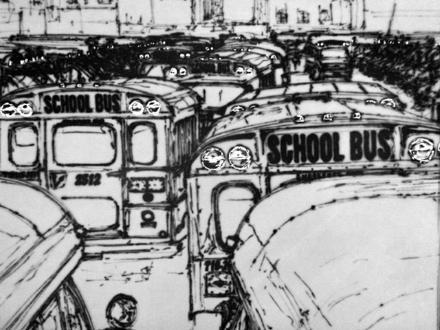 School Bus - Grey